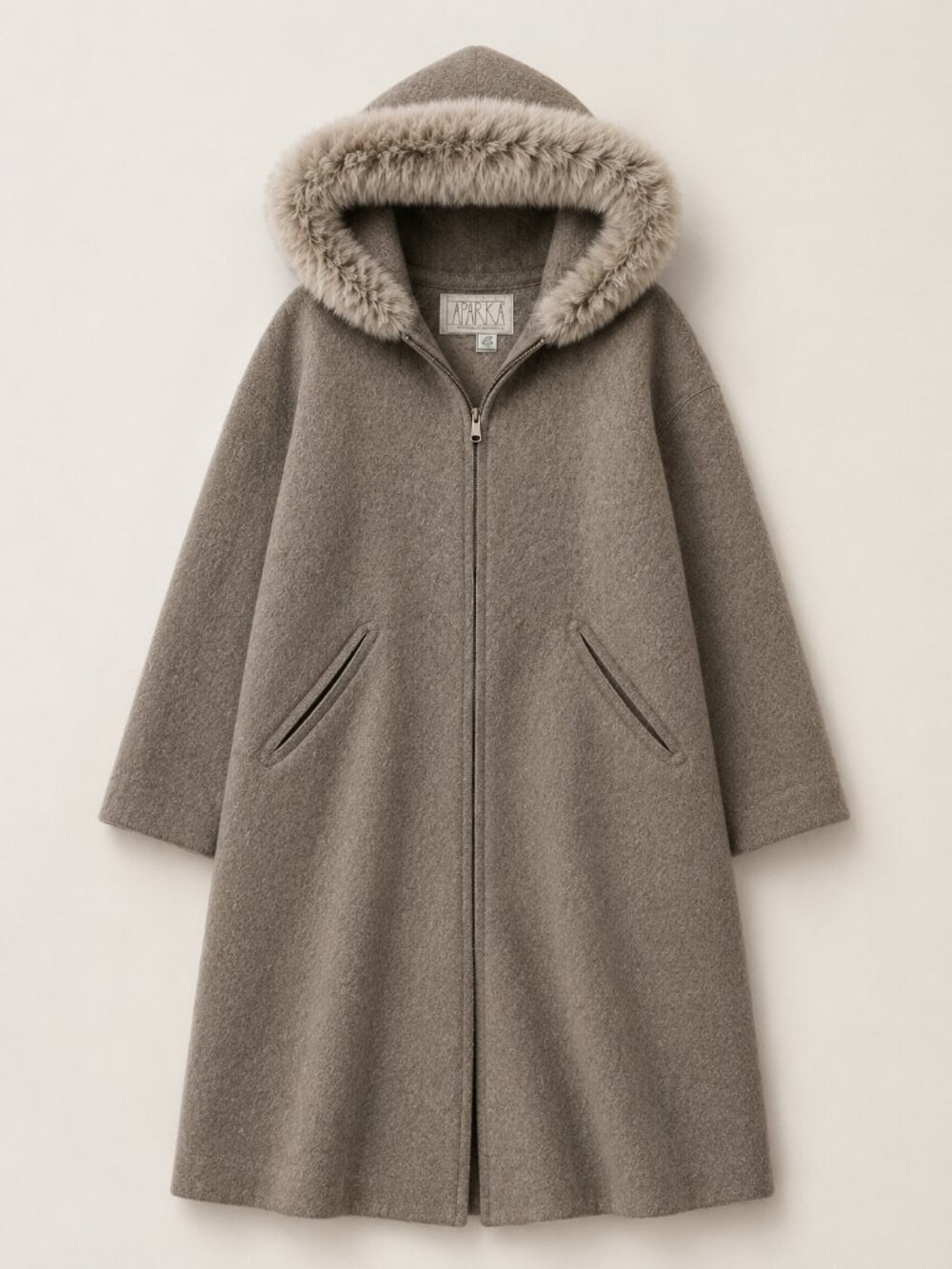 La Parka Canada 1987 Linda Lundstrom pure wool beige unisex coat